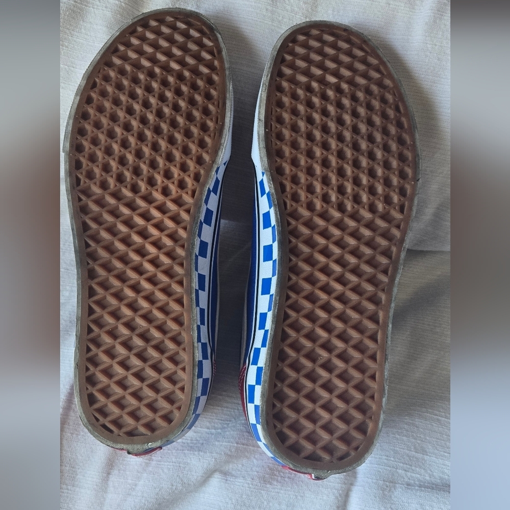Vans Old School in Red and Blue - Picture 3 of 6